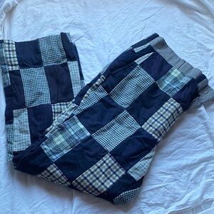 Vintage Men's Corbin Checkered pants- Navy and Green